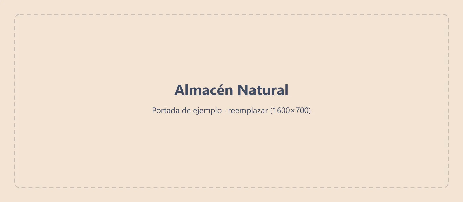 Tienda online de Almacén Natural en escritorio y celular