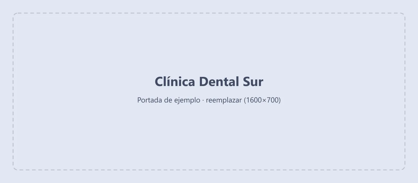 Sitio web de la Clínica Dental Sur en escritorio