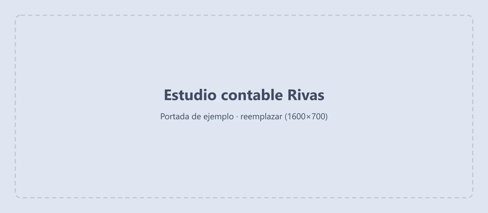 Sitio web del estudio contable Rivas